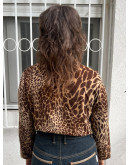 Vintage animal print shirt M