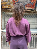 Vintage unisex silk shirt L