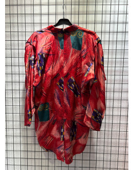 Vintage εμπριμέ πουκάμισο L-XL
