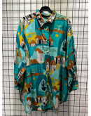Vintage printed shirt XXL