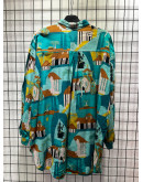 Vintage printed shirt XXL