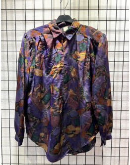 Vintage εμπριμέ πουκάμισο XL-XXL