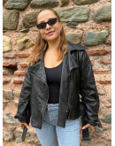 Vintage biker δερμάτινο τζάκετ M