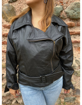 Vintage biker δερμάτινο τζάκετ M