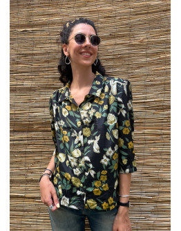 Vintage floral shirt M