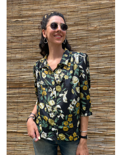 Vintage floral shirt M