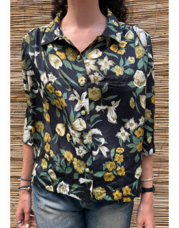 Vintage floral shirt M