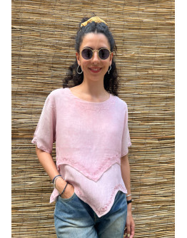 Vintage top with embroidery L