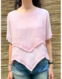 Vintage top with embroidery L