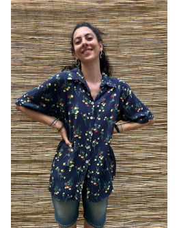 Vintage floral shirt XXL