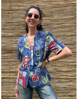 Vintage printed top Μ