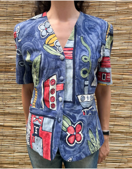 Vintage printed top Μ