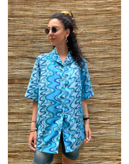 Vintage printed shirt XXL