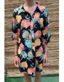Vintage φλοράλ πουκάμισο XXL