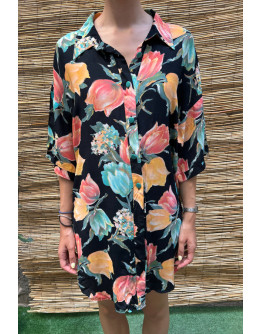 Vintage φλοράλ πουκάμισο XXL