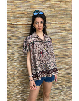 Vintage printed top XL