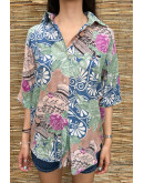 Vintage printed shirt XL