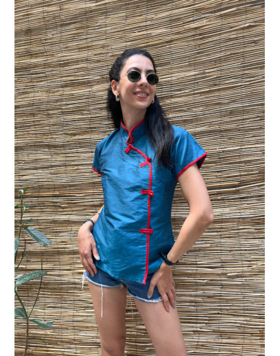 Vintage ασιάτικο top L