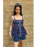 Vintage printed top M