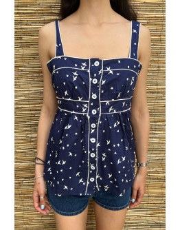 Vintage printed top M