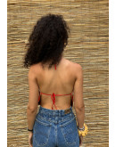 Vintage ασιάτικο μεταξωτό wrap top