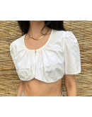 Vintage λευκό top L
