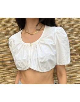 Vintage λευκό top L