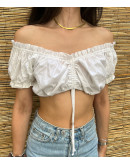 Vintage λευκό top M