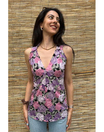 Vintage floral top S-M