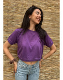 Vintage purple cropped top M-L
