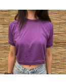 Vintage purple cropped top M-L