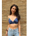 Vintage printed cropped top S