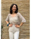 Vintage crochet top L