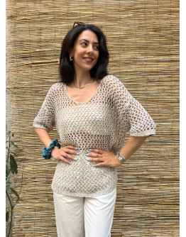 Vintage crochet top L