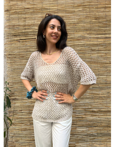Vintage crochet top L