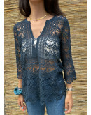 Vintage crochet top M