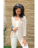 Vintage crochet ζακέτα M