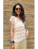 Vintage crochet top S-M