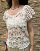 Vintage crochet top S-M