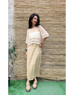 Vintage crochet top L