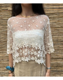 Vintage crochet top L