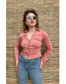 Vintage cropped καρό πουκάμισο S