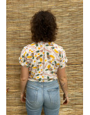 Vintage printed top M
