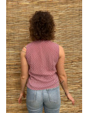 Vintage printed sleeveless top L