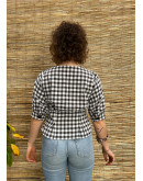 Vintage plaid top M