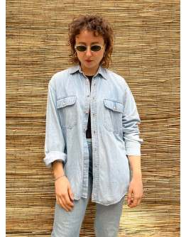Vintage unisex denim πουκάμισο M