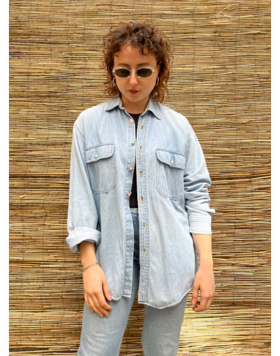 Vintage unisex denim πουκάμισο M