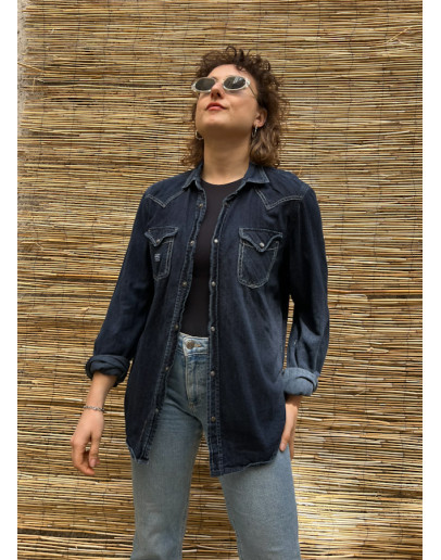 Vintage unisex denim πουκάμισο Diesel S