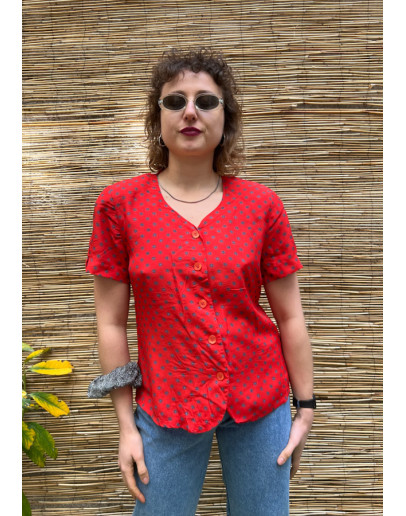 Vintage floral top M