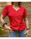 Vintage floral top M